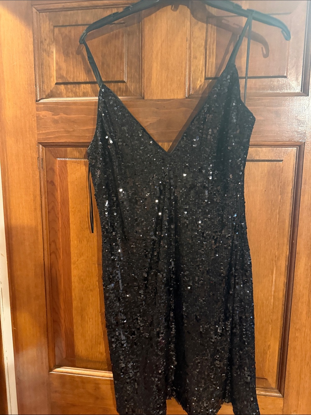 Ramy Brook Black Sequin Sleeveless Mini Dress